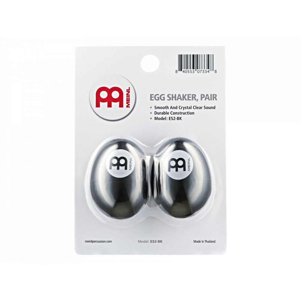 Meinl Percussion ES2-BK Egg Shaker Pair - Black