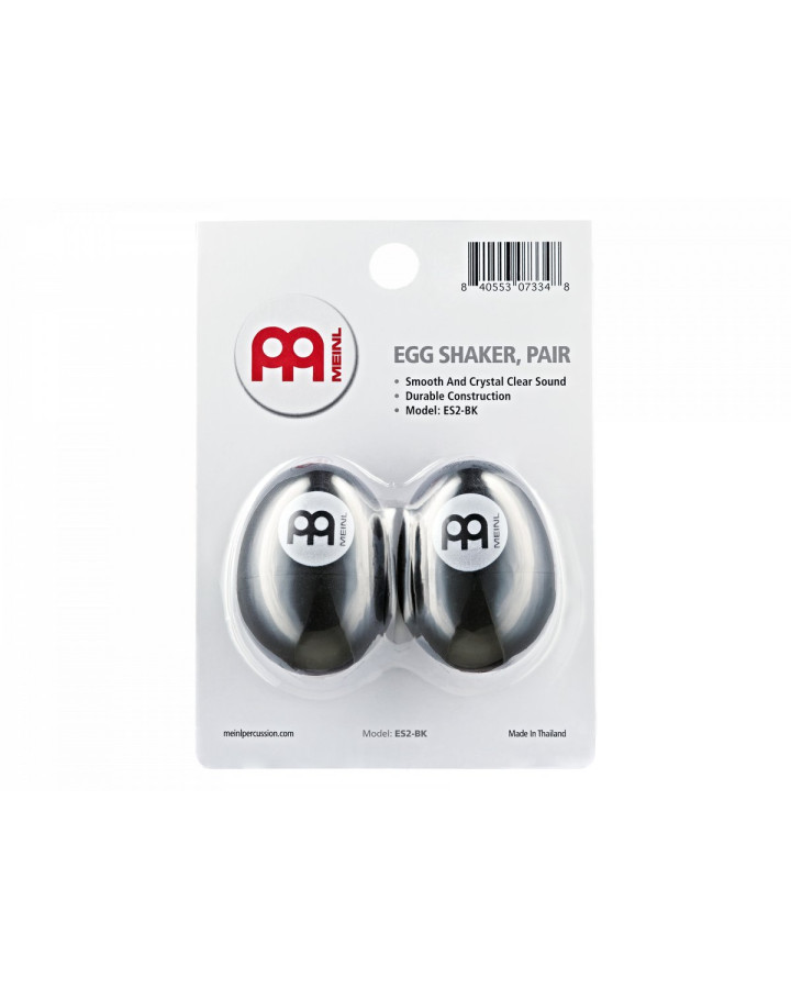 Meinl Percussion ES2-BK Egg Shaker Pair - Black