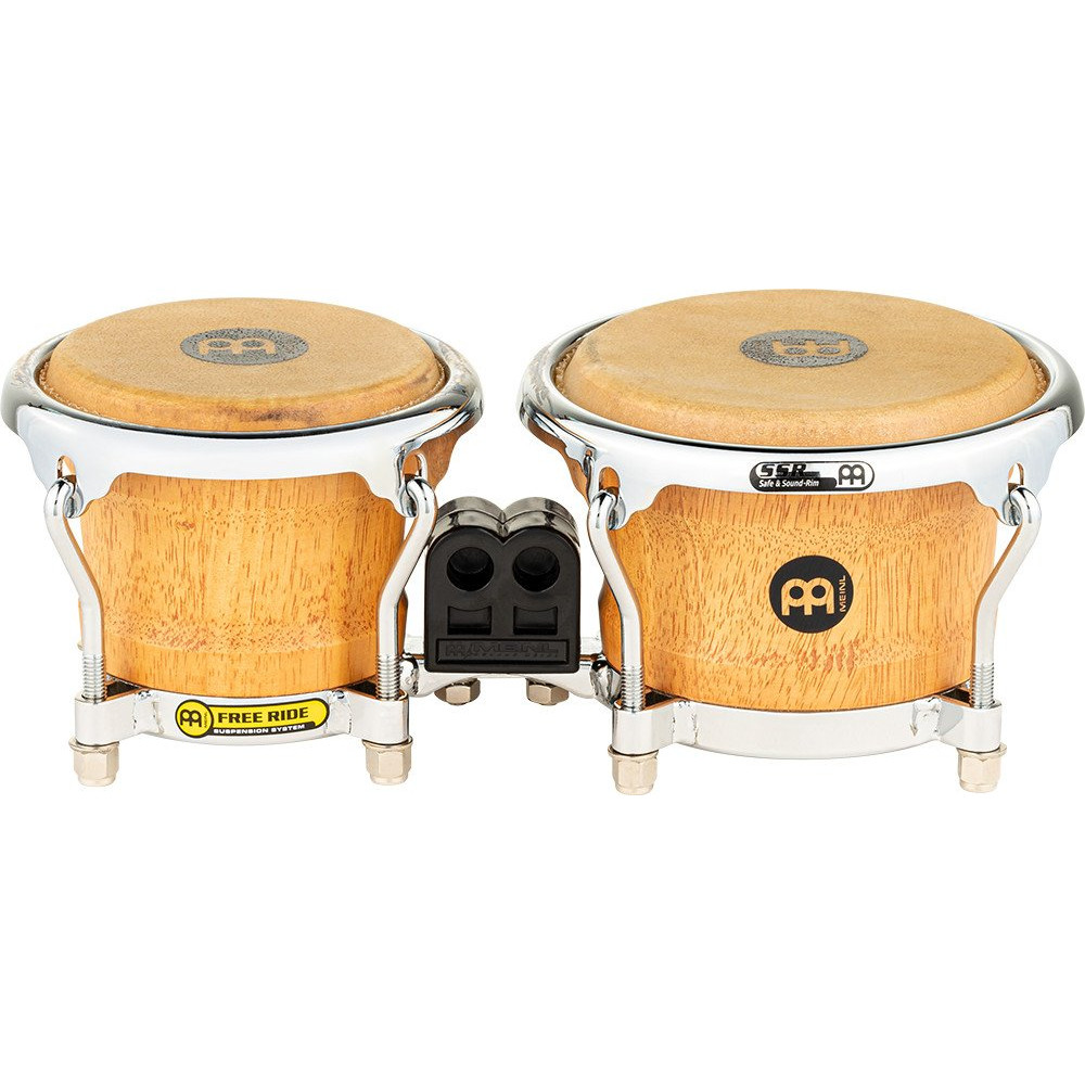 Meinl Percussion FWB100SNT-M Free Ride Mini Wood Bongo 3 1/2