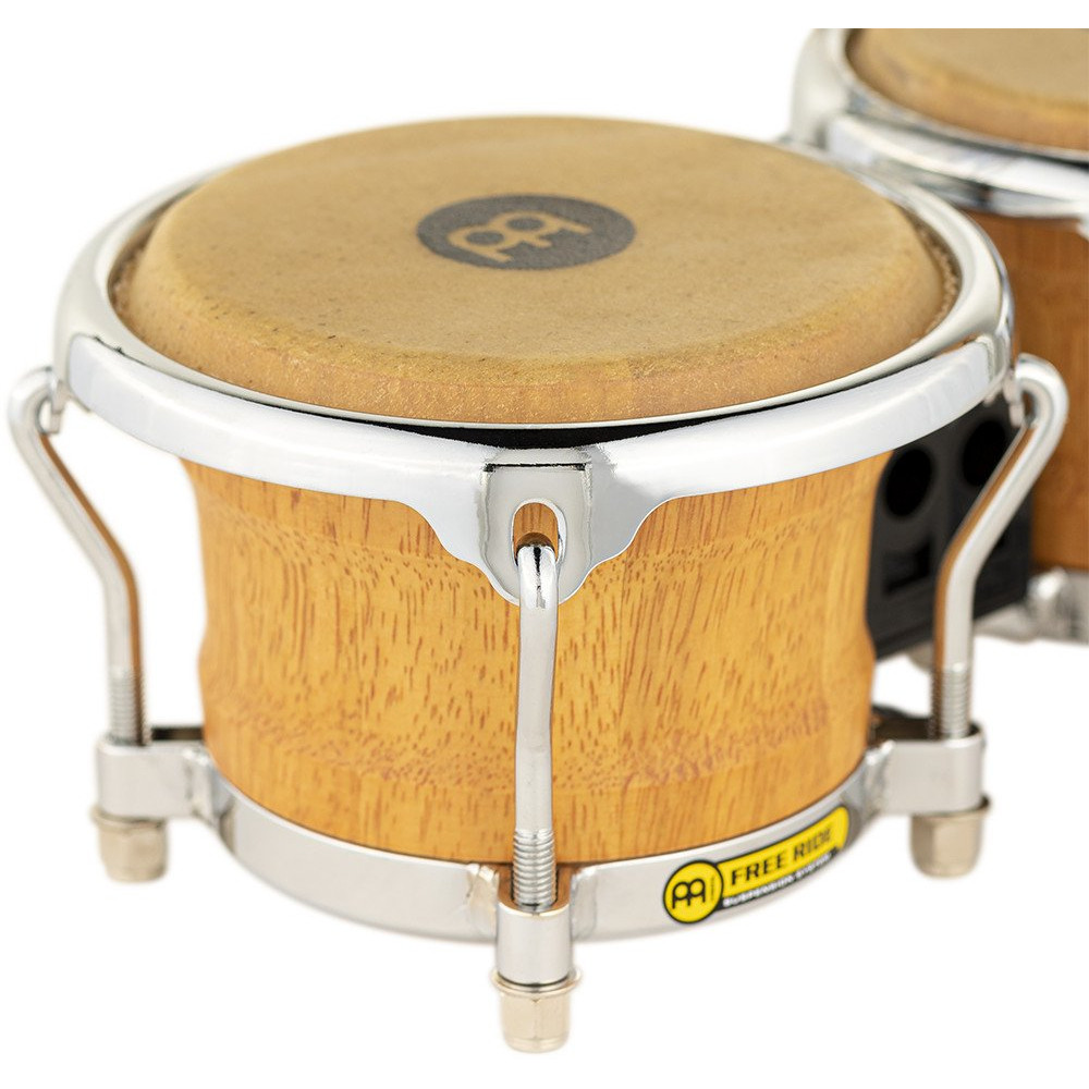 Meinl Percussion FWB100SNT-M Free Ride Mini Wood Bongo 3 1/2