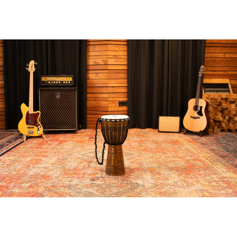 Meinl Percussion HDJ17-M Headliner Rope Tuned Artifact Series Djembe - 10