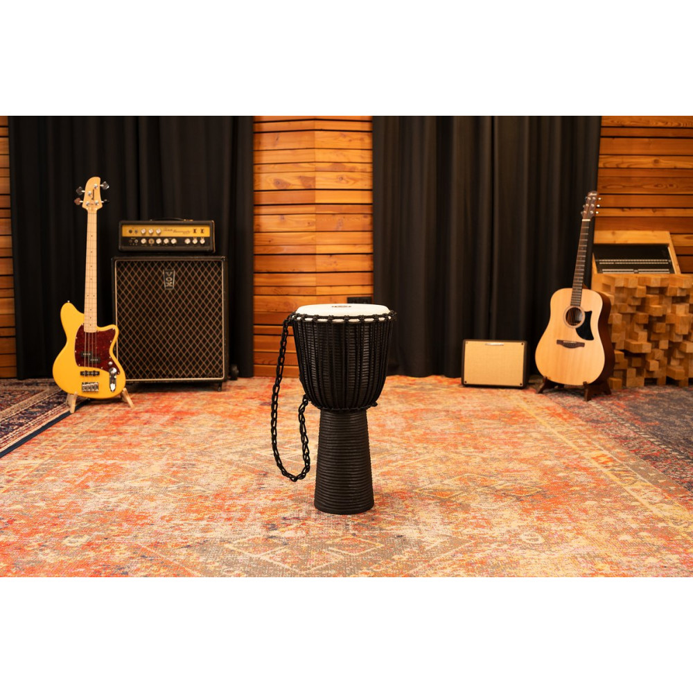 Meinl Percussion HDJ3-L Headliner Rope Tuned Black River Series Djembe - 12