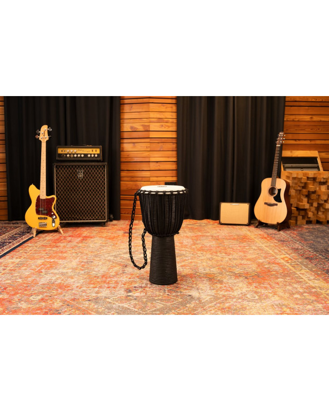 Meinl Percussion HDJ3-L Headliner Rope Tuned Black River Series Djembe - 12