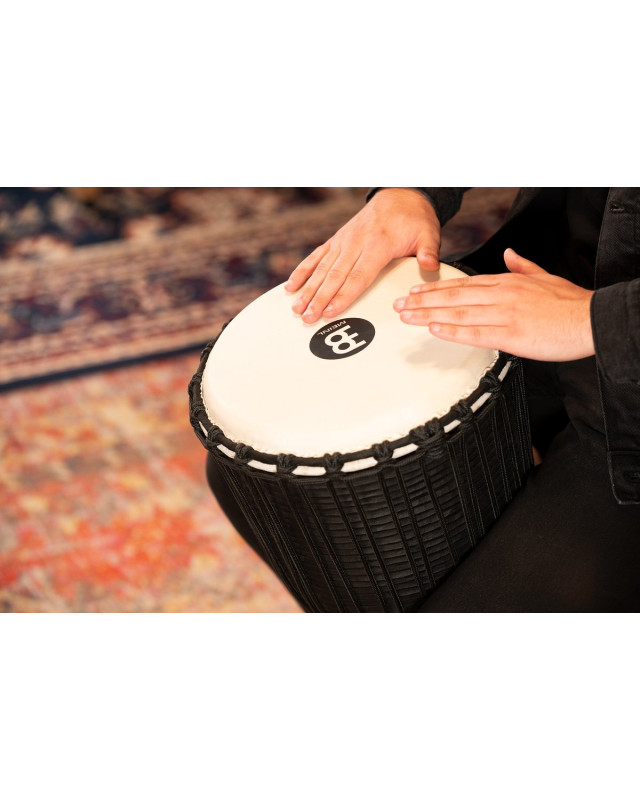 Meinl Percussion HDJ3-L Headliner Rope Tuned Black River Series Djembe - 12
