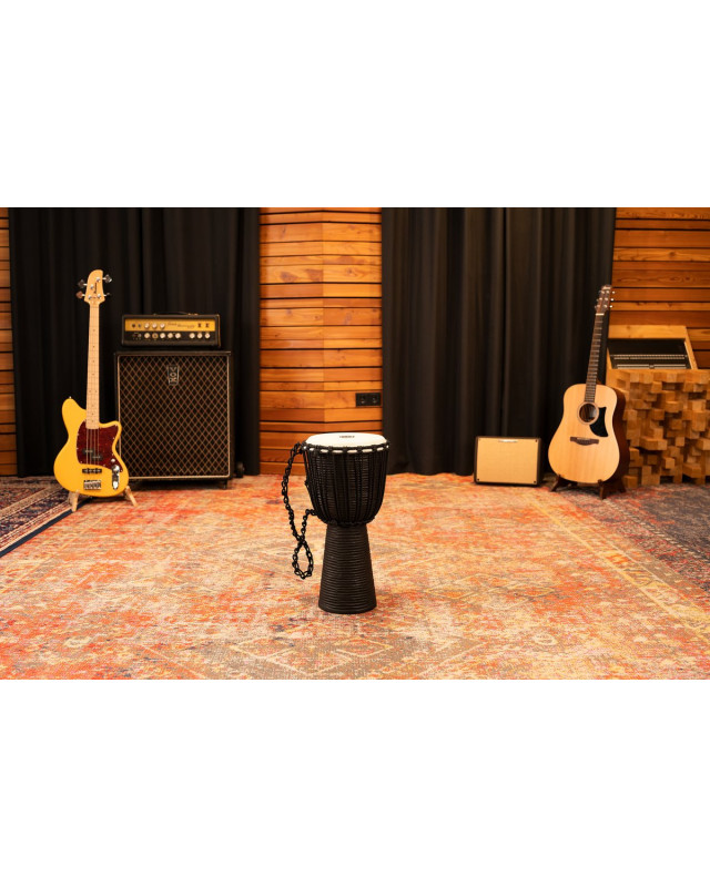 Meinl Percussion HDJ3-M Headliner Rope Tuned Black River Series Djembe - 10