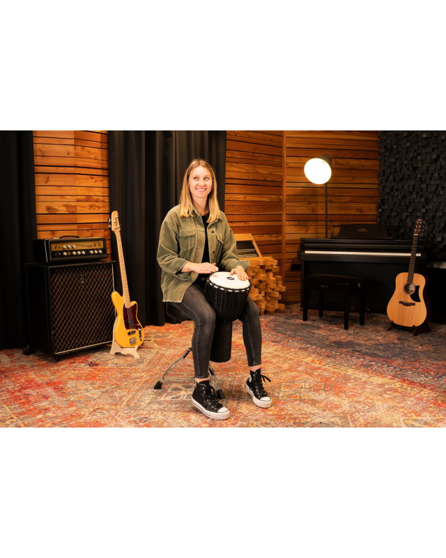 Meinl Percussion HDJ3-M Headliner Rope Tuned Black River Series Djembe - 10