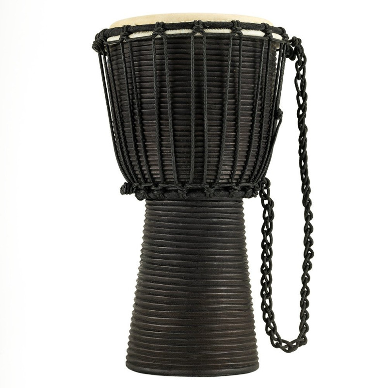 Meinl Percussion HDJ3-S Headliner Rope Tuned Black River Series Djembe - 8
