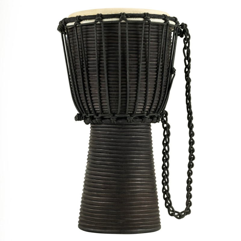 Meinl Percussion HDJ3-S Headliner Rope Tuned Black River Series Djembe - 8