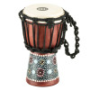 Meinl Percussion HDJ8-XXS African Style Mini Djembe - Flower Design