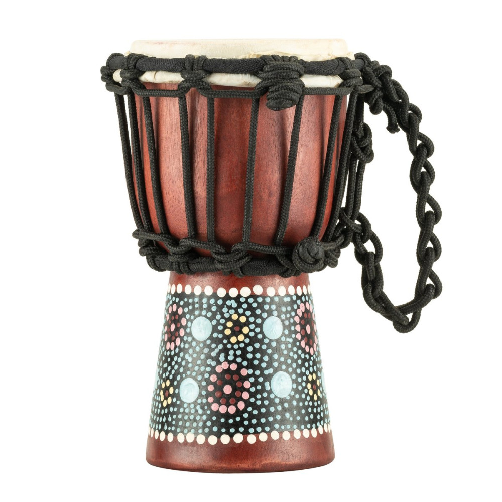 Meinl Percussion HDJ8-XXS African Style Mini Djembe - Flower Design