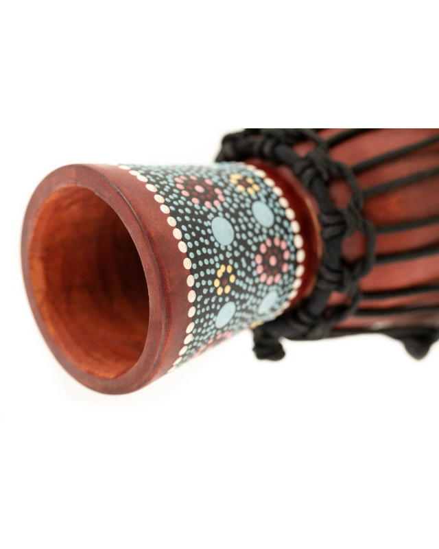Meinl Percussion HDJ8-XXS African Style Mini Djembe - Flower Design