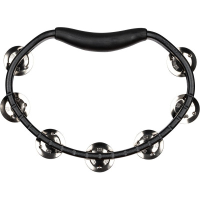 Meinl Percussion HTBK Headliner® Series Molded ABS Single-Row Tambourine - Black