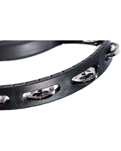 Meinl Percussion HTBK Headliner® Series Molded ABS Single-Row Tambourine - Black