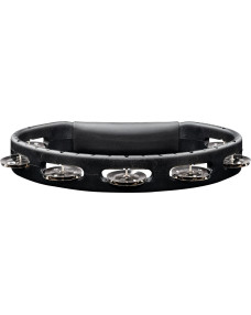 Meinl Percussion HTBK Headliner® Series Molded ABS Single-Row Tambourine - Black