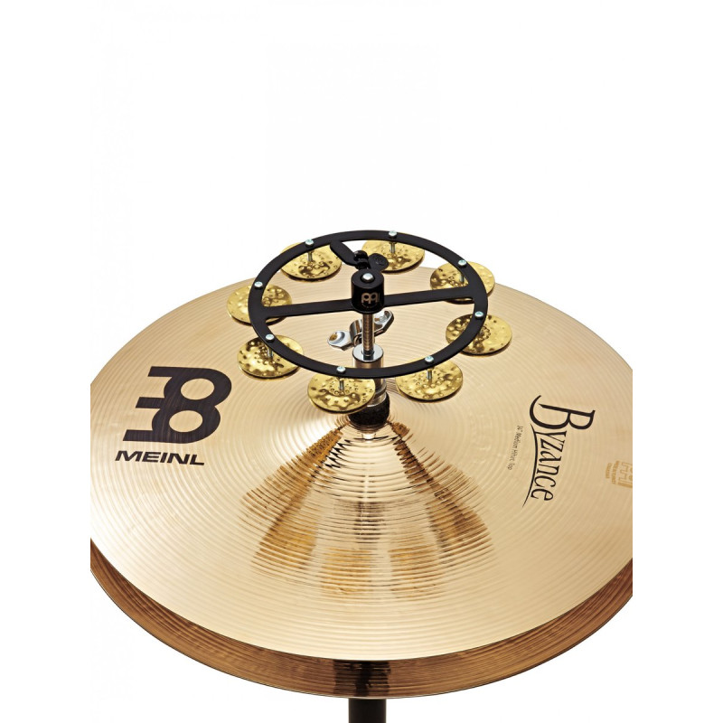 Meinl Percussion HTHH1B-BK Headliner® Series HiHat Single-Row Tambourine - 5