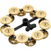 Meinl Percussion HTHH2B-BK Headliner® Series HiHat Dual-Row Tambourine - 5