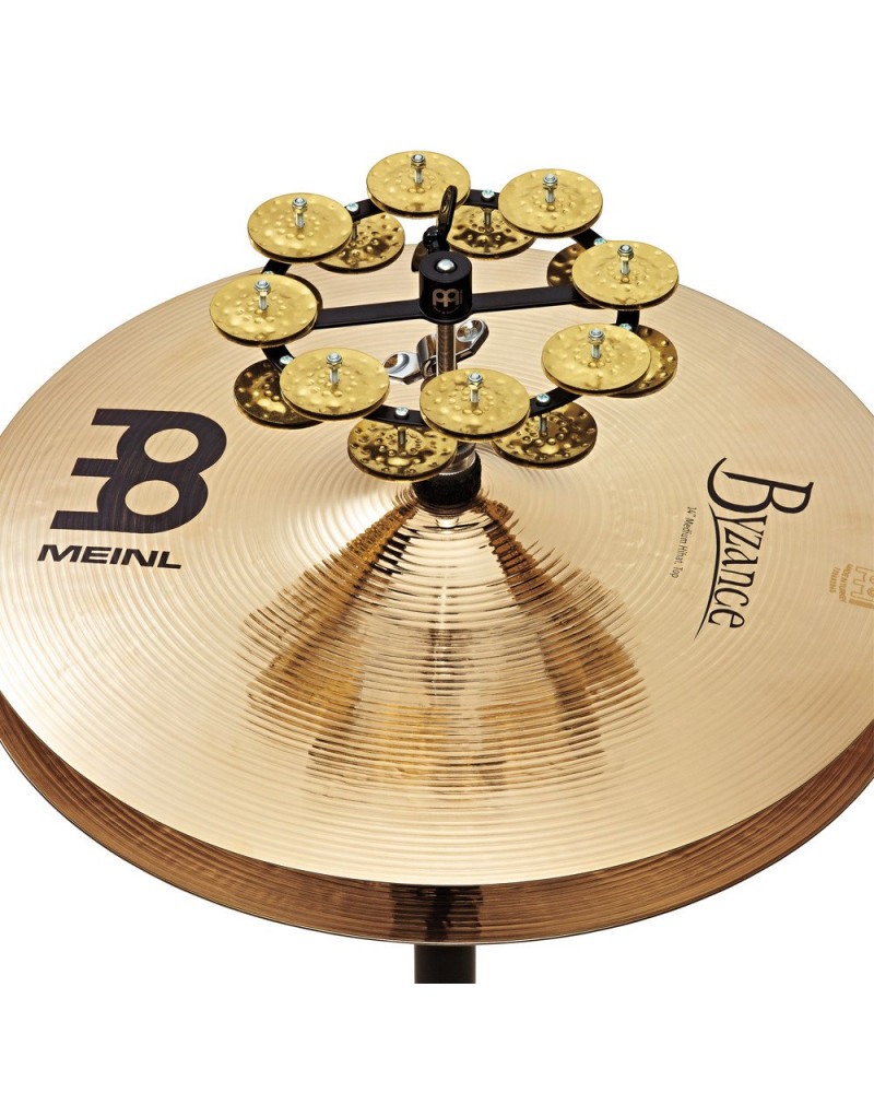 Meinl Percussion HTHH2B-BK Headliner® Series HiHat Dual-Row Tambourine - 5