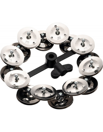 Meinl Percussion HTHH2BK Headliner® Series HiHat Dual-Row Tambourine - 5
