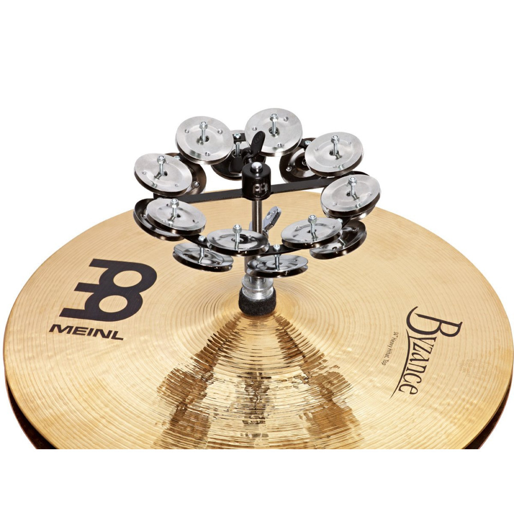 Meinl Percussion HTHH2BK Headliner® Series HiHat Dual-Row Tambourine - 5