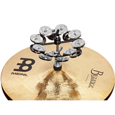 Meinl Percussion HTHH2BK Headliner® Series HiHat Dual-Row Tambourine - 5