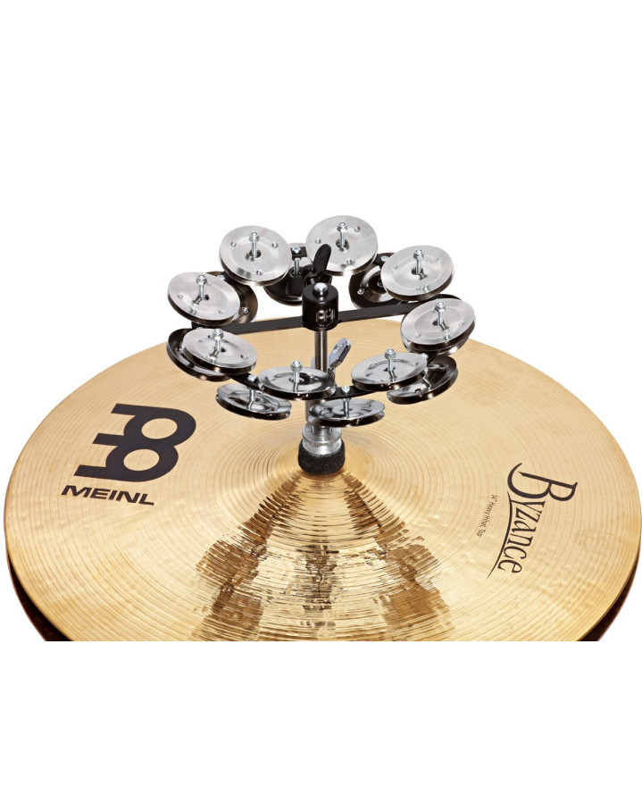 Meinl Percussion HTHH2BK Headliner® Series HiHat Dual-Row Tambourine - 5