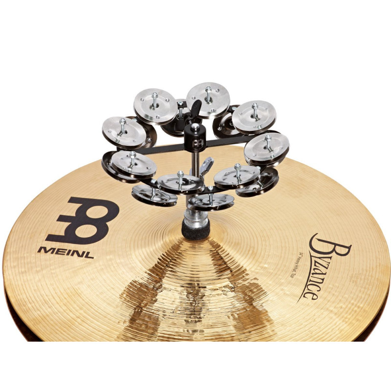 Meinl Percussion HTHH2BK Headliner® Series HiHat Dual-Row Tambourine - 5