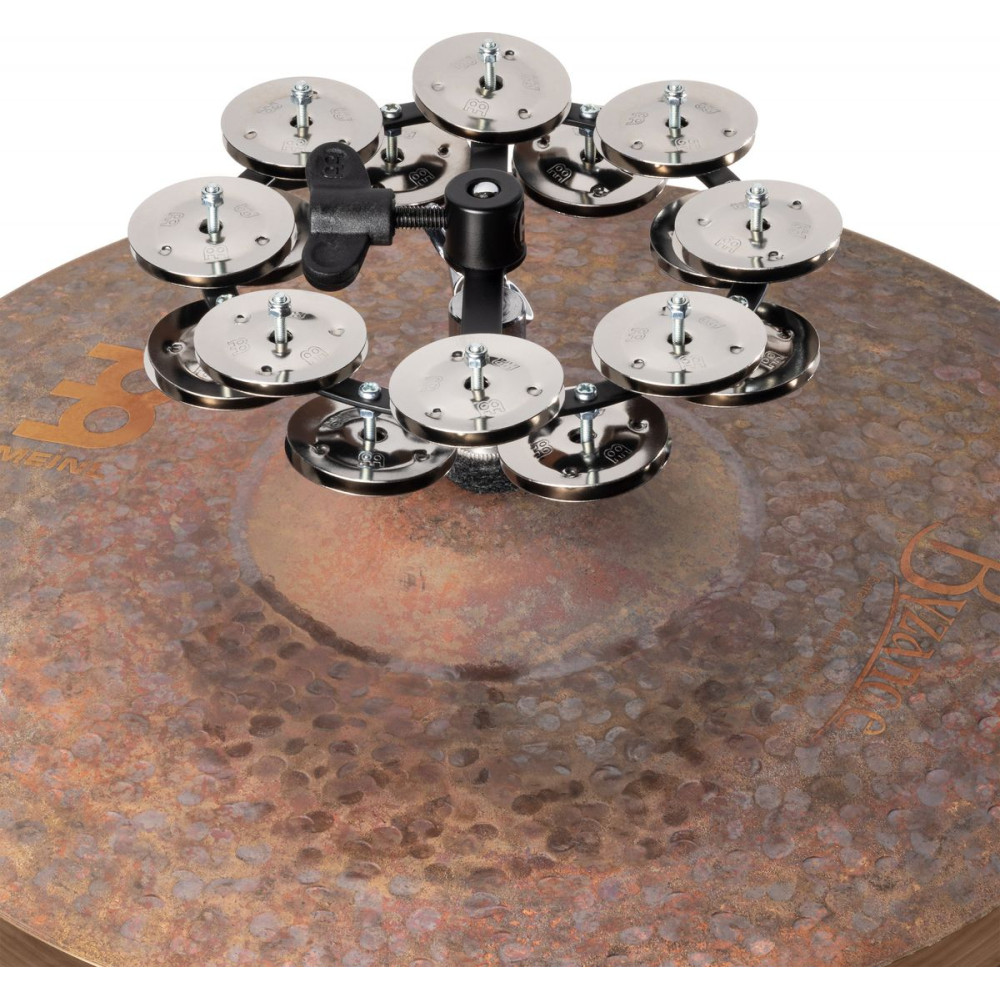 Meinl Percussion HTHH2BK Headliner® Series HiHat Dual-Row Tambourine - 5