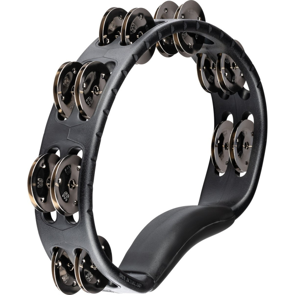 Meinl Percussion HTMT1BK Headliner® Series Molded ABS Dual-Row Tambourine - Black