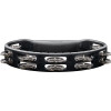 Meinl Percussion HTMT1BK Headliner® Series Molded ABS Dual-Row Tambourine - Black