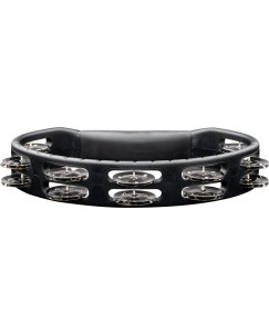 Meinl Percussion HTMT1BK Headliner® Series Molded ABS Dual-Row Tambourine - Black