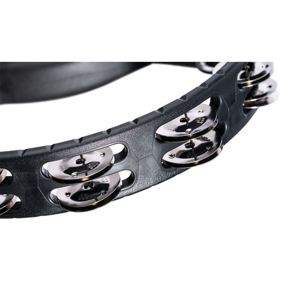 Meinl Percussion HTMT1BK Headliner® Series Molded ABS Dual-Row Tambourine - Black