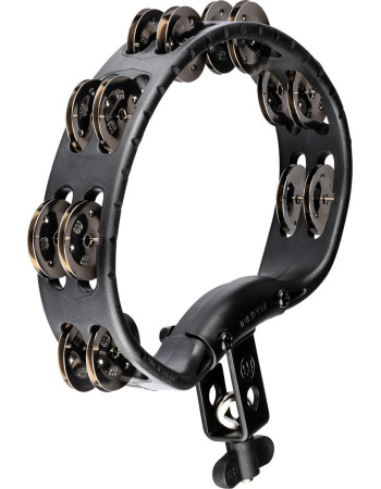 Meinl Percussion HTMT2BK Headliner® Series Mountable Molded ABS Tambourine - Black
