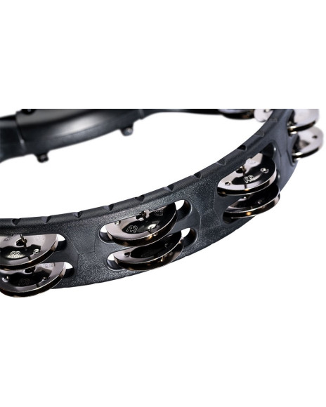 Meinl Percussion HTMT2BK Headliner® Series Mountable Molded ABS Tambourine - Black