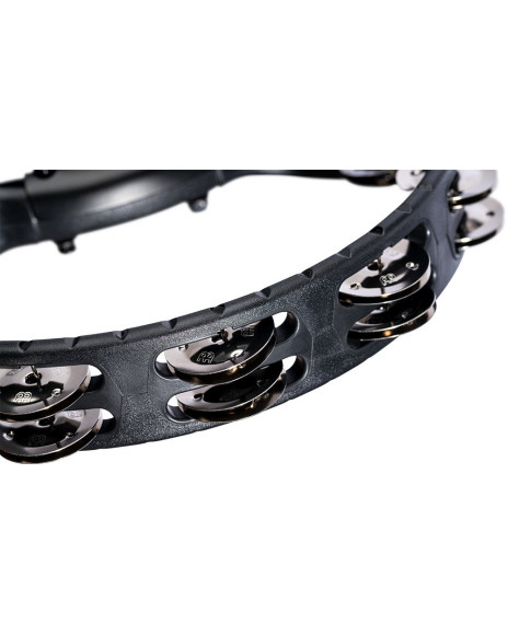 Meinl Percussion HTMT2BK Headliner® Series Mountable Molded ABS Tambourine - Black