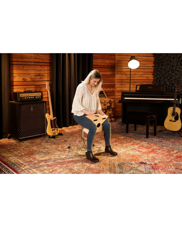 Meinl Percussion HTOPCAJ3NT Hybrid Slaptop Cajon - Baltic Birch