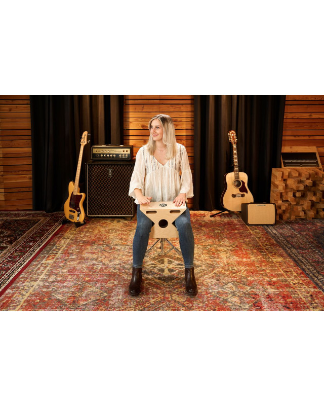 Meinl Percussion HTOPCAJ3NT Hybrid Slaptop Cajon - Baltic Birch