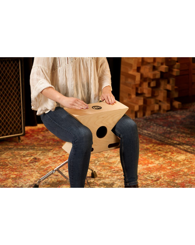 Meinl Percussion HTOPCAJ3NT Hybrid Slaptop Cajon - Baltic Birch