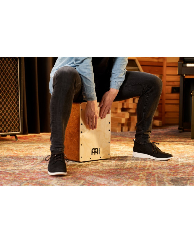 Meinl Percussion JC50AB-B Jam Series Snare Cajon 50 - Baltic Birch/Almond Birch