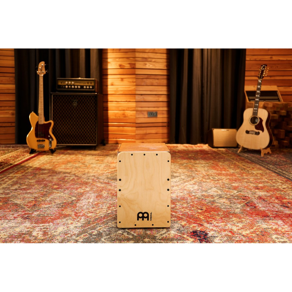 Meinl Percussion JC50AB-B Jam Series Snare Cajon 50 - Baltic Birch/Almond Birch