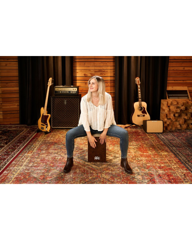 Meinl Percussion JC50BW Jam Series Snare Cajon 50 - Burl Wood