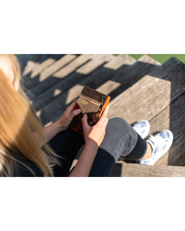 Meinl Percussion KA17LV Sound Hole Designer Kalimba - Lava