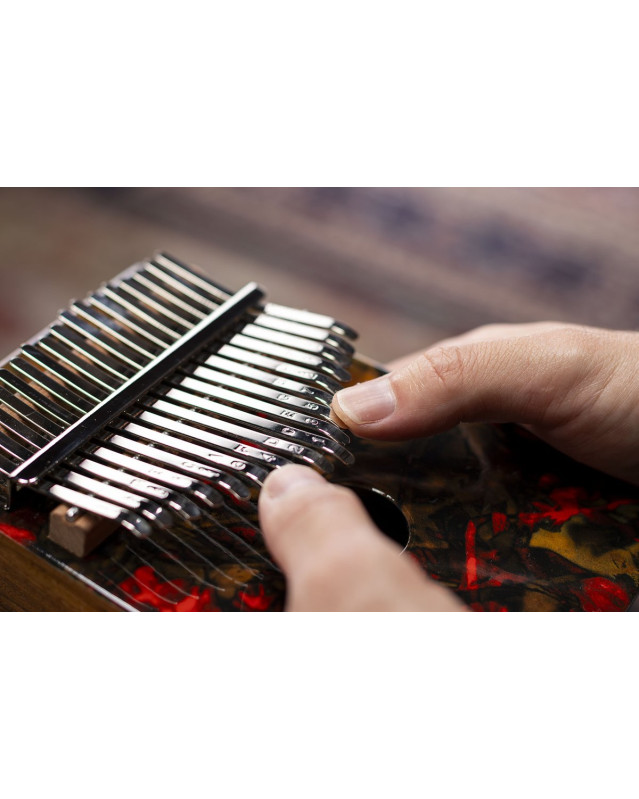 Meinl Percussion KA17LV Sound Hole Designer Kalimba - Lava