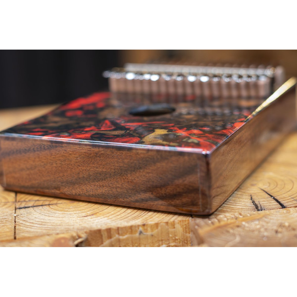 Meinl Percussion KA17LV Sound Hole Designer Kalimba - Lava