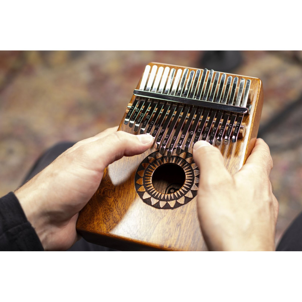 Meinl Percussion KA17SU Sound Hole Designer Kalimba - Sun
