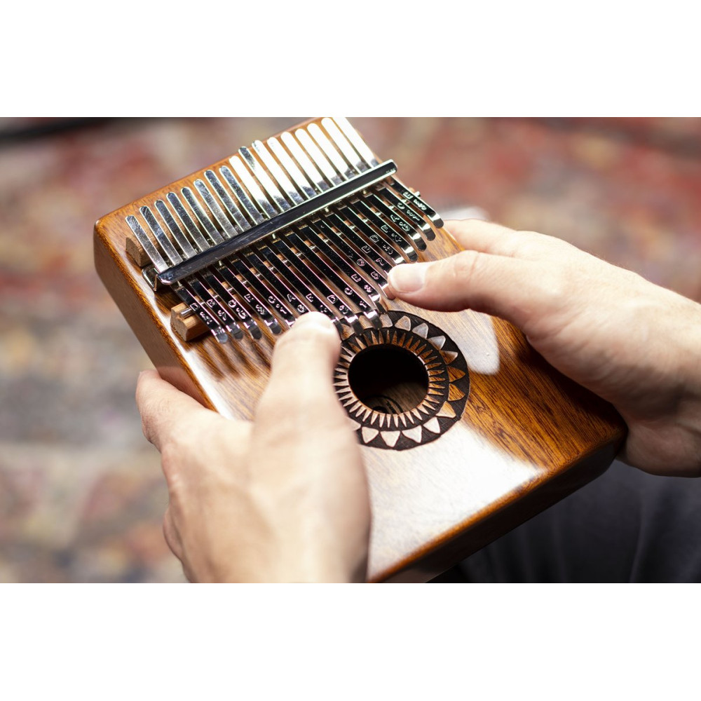 Meinl Percussion KA17SU Sound Hole Designer Kalimba - Sun