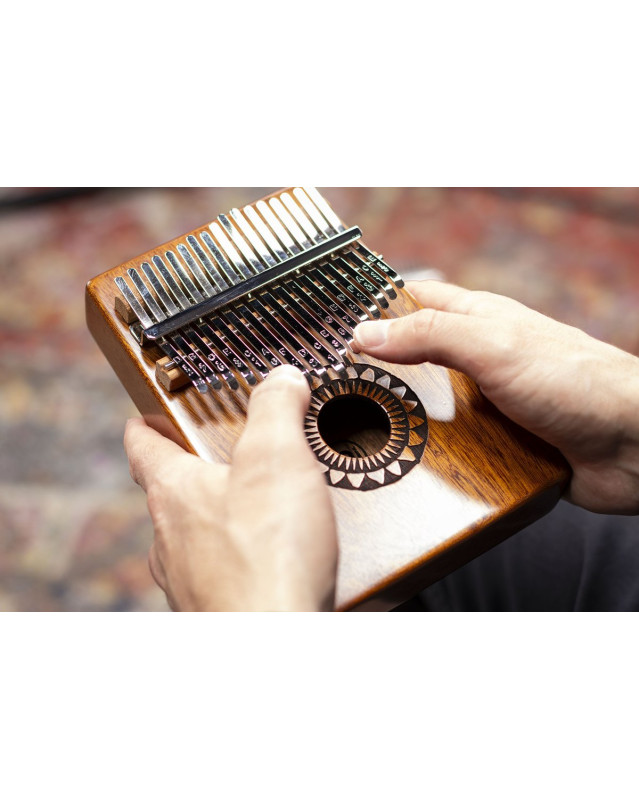 Meinl Percussion KA17SU Sound Hole Designer Kalimba - Sun