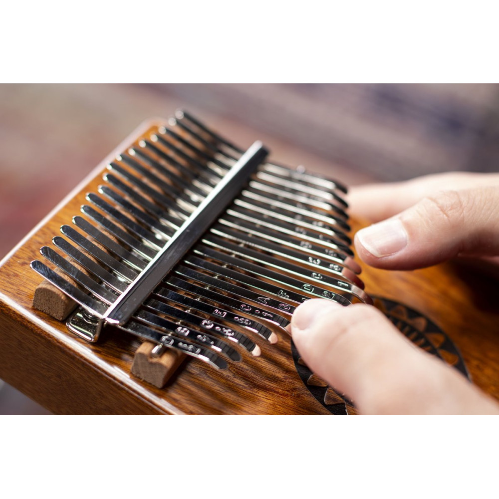 Meinl Percussion KA17SU Sound Hole Designer Kalimba - Sun