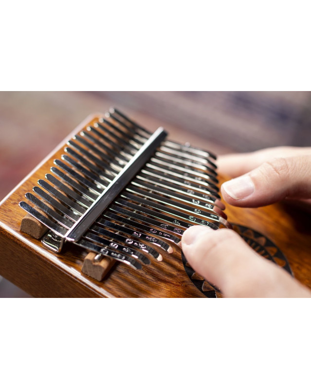 Meinl Percussion KA17SU Sound Hole Designer Kalimba - Sun