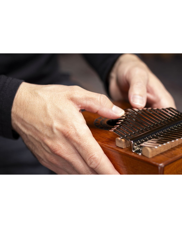 Meinl Percussion KA17SU Sound Hole Designer Kalimba - Sun