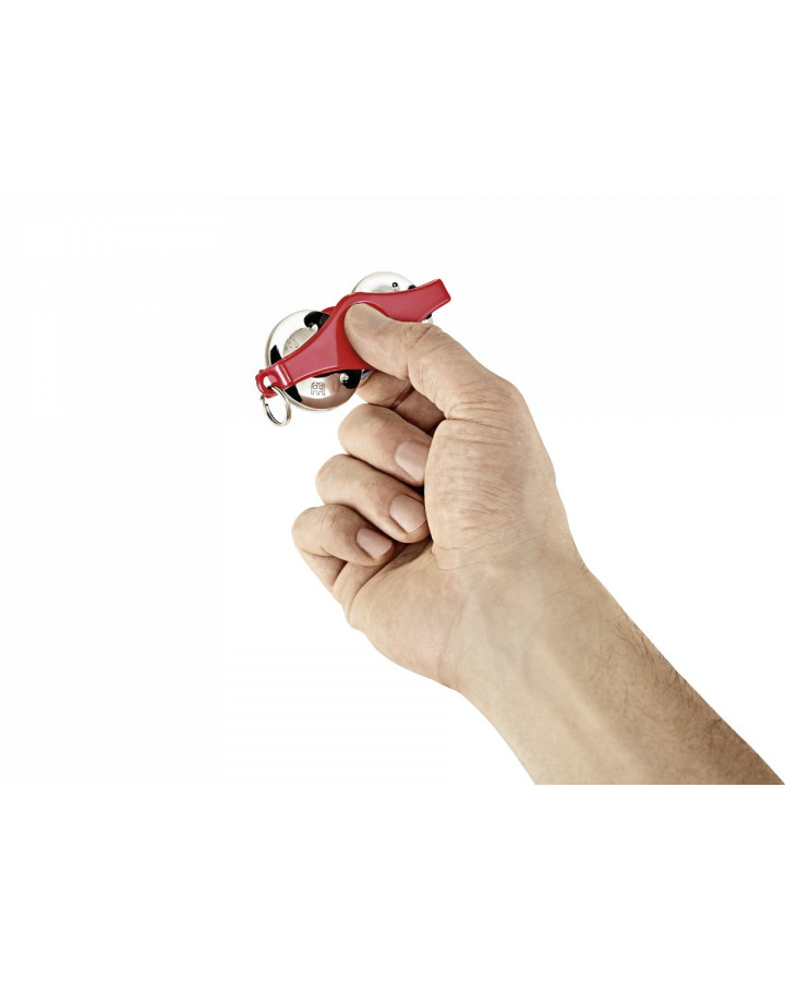 Meinl Percussion KRT-R Key Ring Tambourine - red